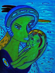 the two of us with little boy in ukraine war with little girl free