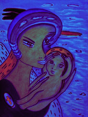 the two of us with little boy in ukraine war with little girl free