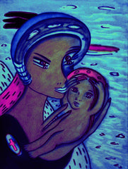 the two of us with little boy in ukraine war with little girl free