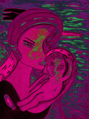 the two of us with little boy in ukraine war with little girl free