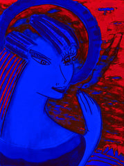 space women with bird