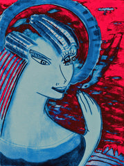 space women with bird