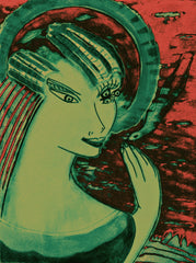 space women with bird