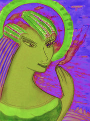 space women with bird