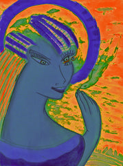 space women with bird