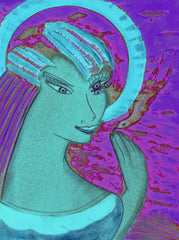 space women with bird