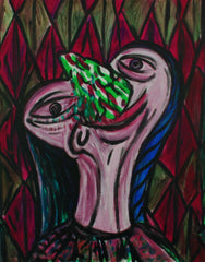 girl with ice cream nose