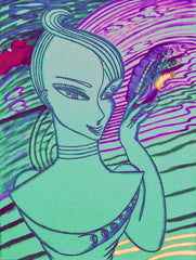 love my,DOLPHIN space cake girl