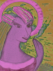 space women with bird