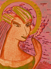 space women with bird