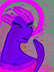 space women with bird