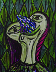 girl with ice cream nose
