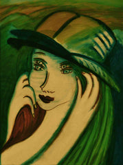 l don't know,with sun hat