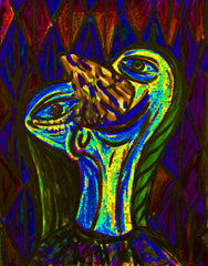 girl with ice cream nose