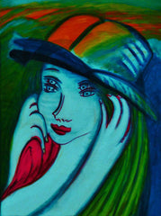 l don't know,with sun hat