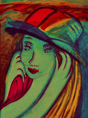 l don't know,with sun hat