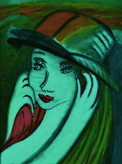 l don't know,with sun hat