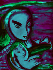 the two of us with little boy in ukraine war with little girl free