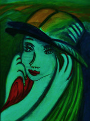 l don't know,with sun hat