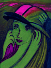 l don't know,with sun hat