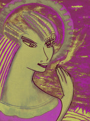 space women with bird