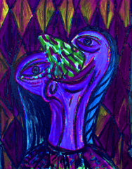 girl with ice cream nose