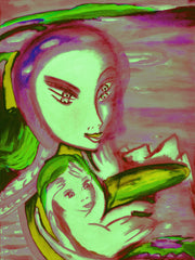 the two of us with little boy in ukraine war with little girl free