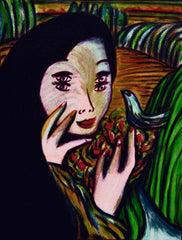with bird with little girl free