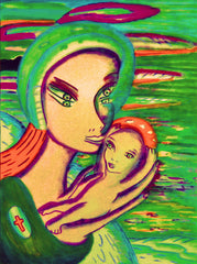 the two of uS WITH LITTLE BOY IN UKRAINE WAR with little girl free
