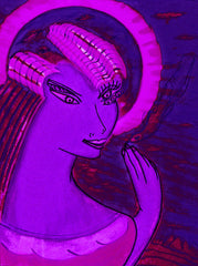 space women with bird