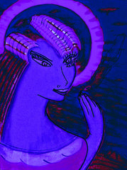 space women with bird