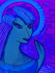 space women with bird
