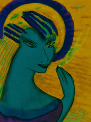 space women with bird