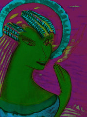 space women with bird