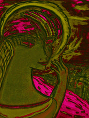space women with- girl with space bird--LITTLE GIRL FREE