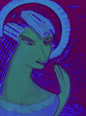 space women with bird