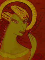 space women with bird