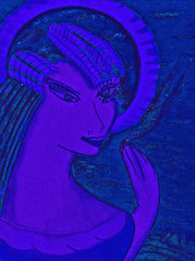 space women with bird