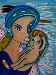 the two of us with little boy in ukraine war with little girl free