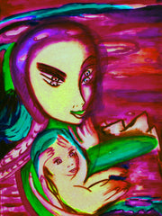 the two of us with little boy in ukraine war with little girl free