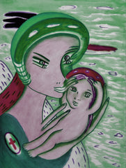 the two of us with little boy in ukraine war with little girl free