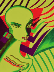 l wonder you,water colour printer girl