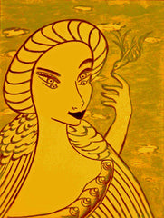 girl with bird with little girl free
