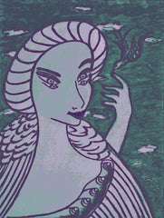 girl with bird with little girl free