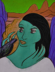 girl with bird
