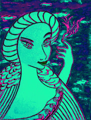 girl with bird with little girl free