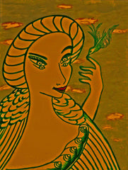 girl with bird with little girl free