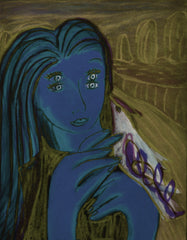 girl with bird