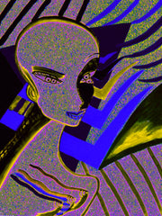 l wonder you,water colour printer girl