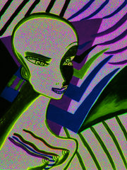 l wonder you,water colour printer girl